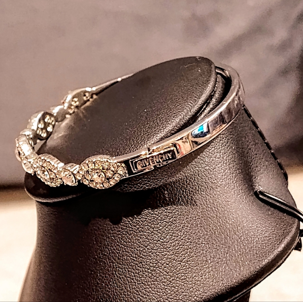 Givenchy Silver Filigree Patterns With Cubic Zirc… - image 5